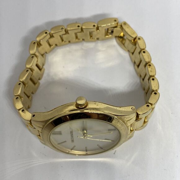 Michael Kors MK8853 Women's Stainless Steel Analog White Dial Quartz Watch WO729 - Picture 8 of 12